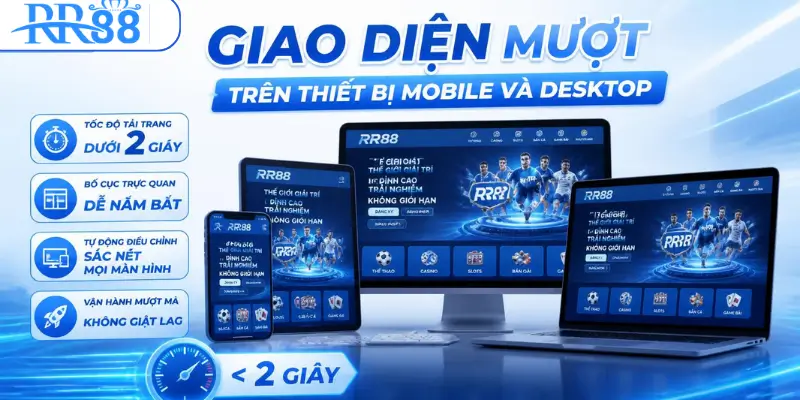 Giao diện mượt trên thiết bị mobile và desktop