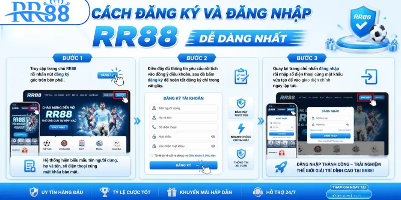 Cách đăng ký và đăng nhập RR88 dễ dàng nhất
